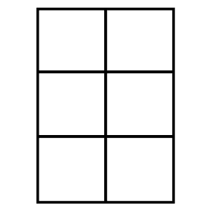 Douglas Storrie Labels plain A4 butt cut, product preview. 105x99