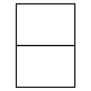 Douglas Storrie Labels plain A4 butt cut, product preview. 210x148