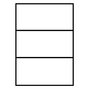 Douglas Storrie Labels plain A4 butt cut, product preview. 210x99