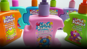Douglas Storrie Labels, Little Rascals Soaps plastic labels preview