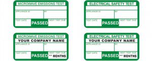 PAT testing label design 3. Passed, 50mm X 25mm